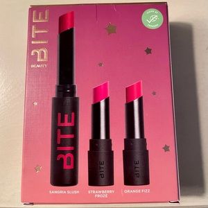 NIB Bite Beauty Sunset Superbloom Outburst Longwear Lipstain Trio! SOLD!